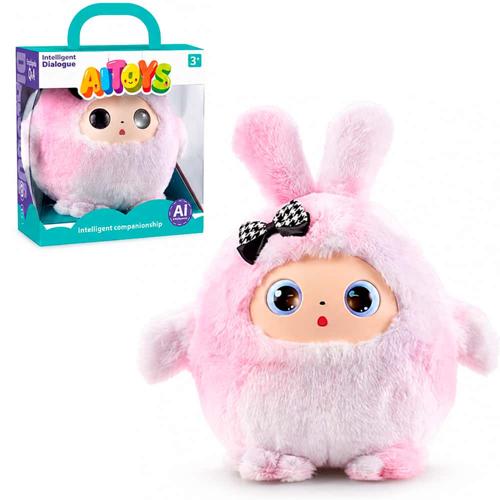 Інтерактивна м'яка іграшка AI Toys говоряча рожева