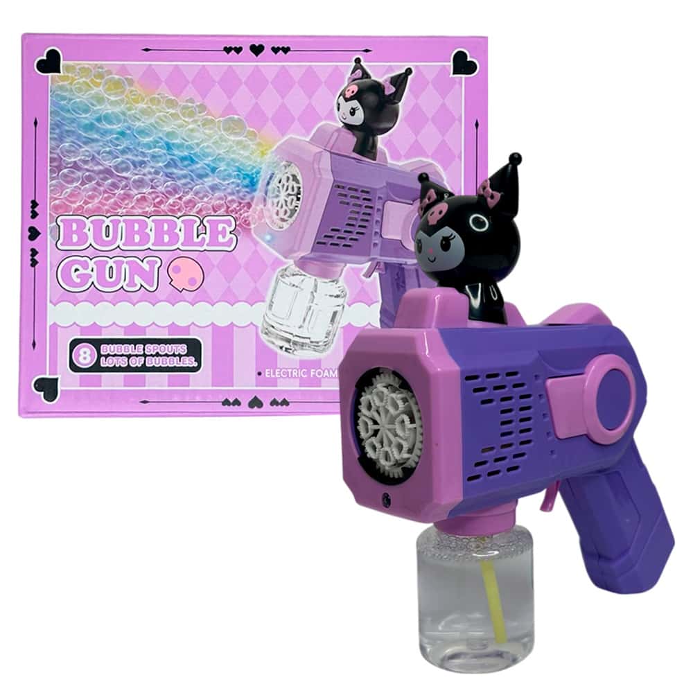 Пистолет для мыльных пузырей Bubble Gun с игрушкой