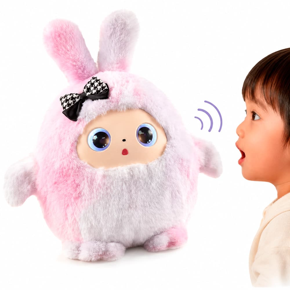 Інтерактивна м'яка іграшка AI Toys говоряча рожева (2)
