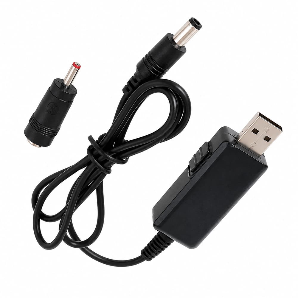 Кабель для роутера от повербанка USB 5V на 9V/12V с LED-дисплеем (4)