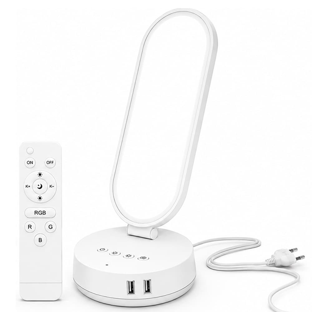 Настільна RGB LED-лампа MJ-52 38 Вт з пультом і USB-зарядкою (2)