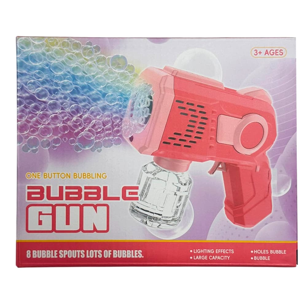 Пістолет для мильних бульбашок Bubble Gun, червоний (4)