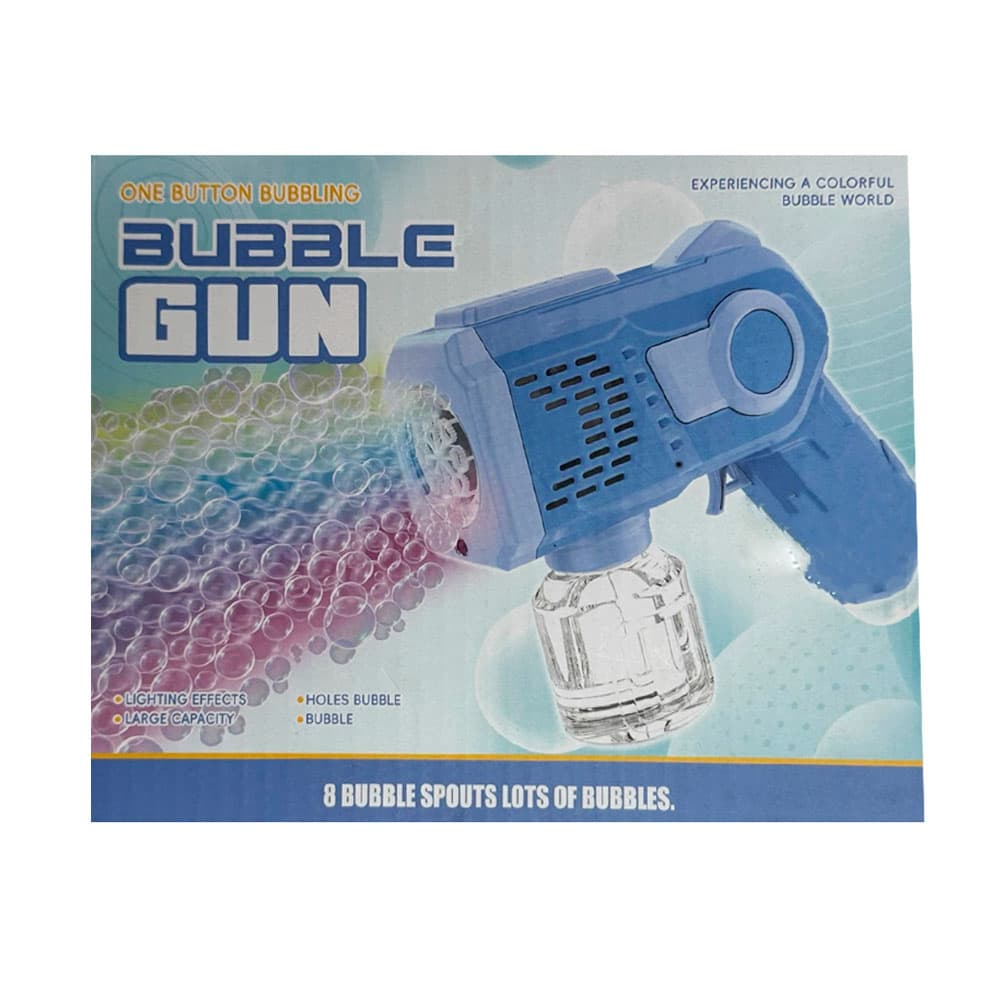 Пистолет для мыльных пузырей Bubble Gun, синий (3)