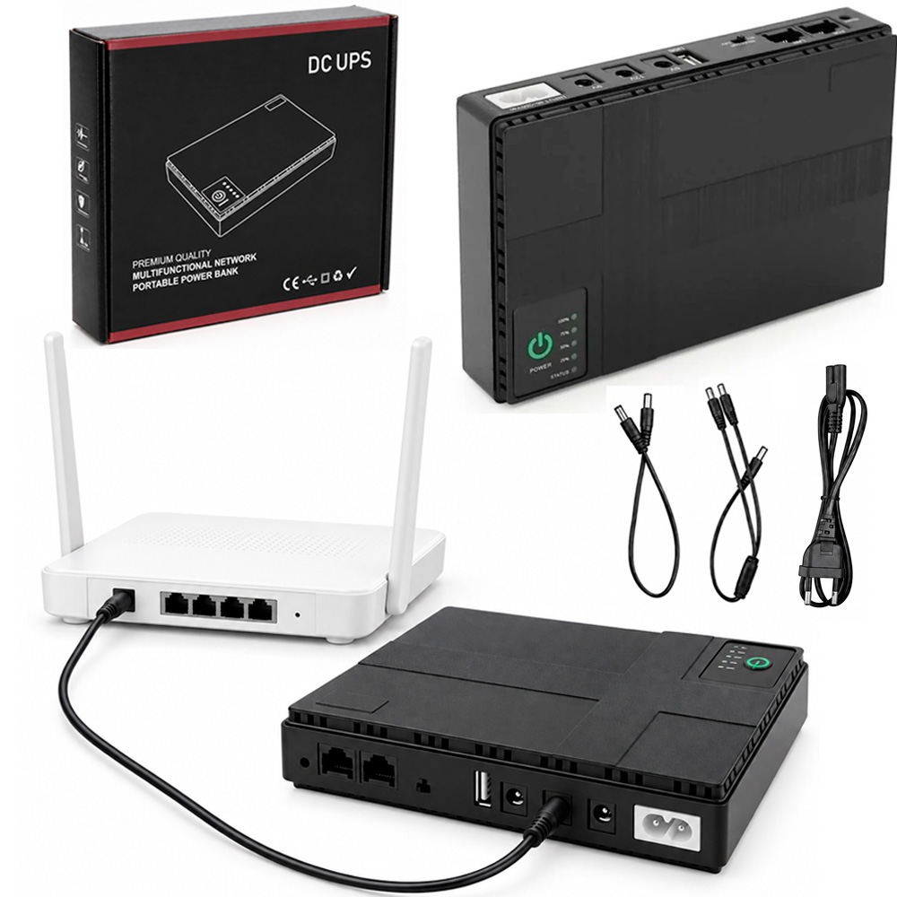 Безперебійник для роутера ДБЖ 12000 mAh 18W — міні UPS 12V