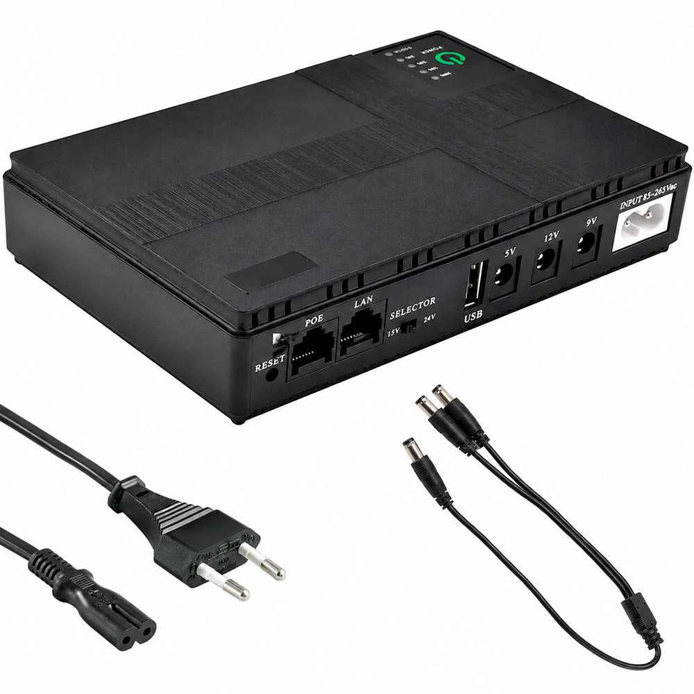 Безперебійник для роутера ДБЖ 12000 mAh 36W — міні UPS 12V — фото 4
