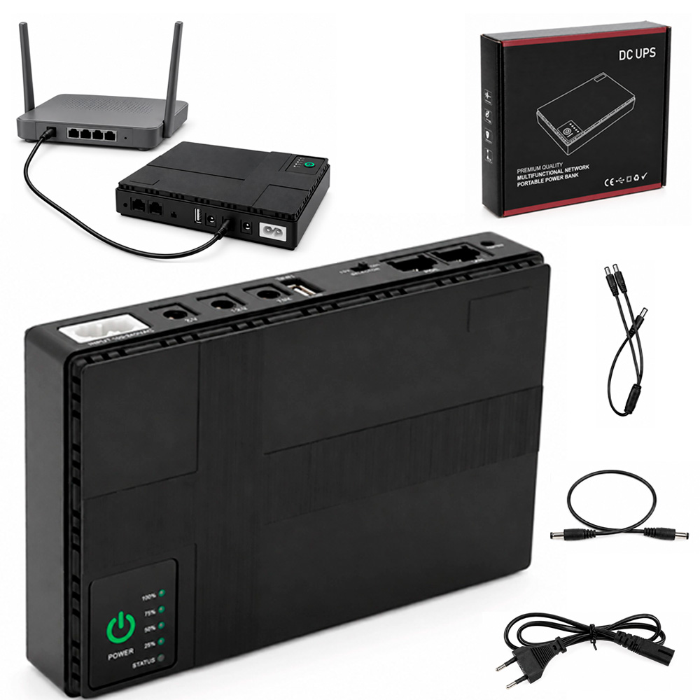 Безперебійник для роутера ДБЖ 14000 mAh 36W — міні UPS 12V
