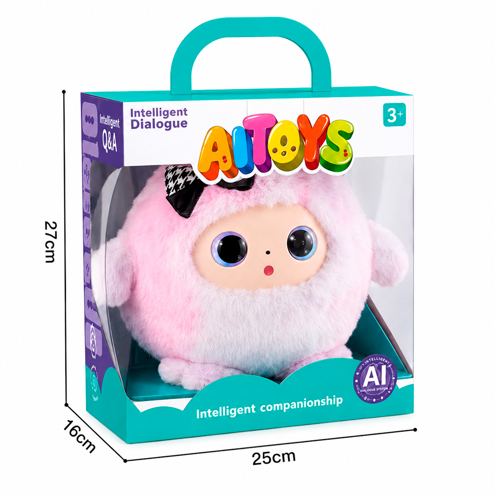 Інтерактивна м'яка іграшка AI Toys говоряча рожева — фото 5