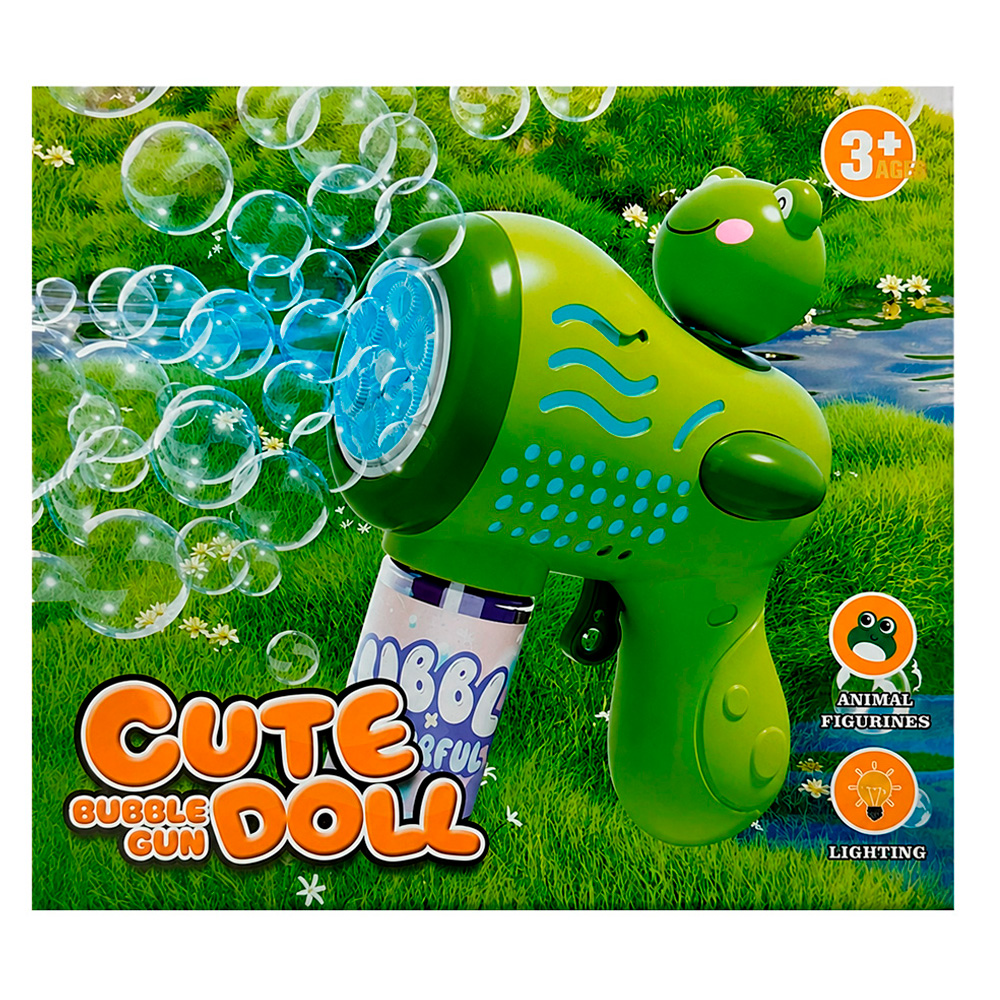 Пістолет для мильних бульбашок Bubble Gun жаба — фото 4