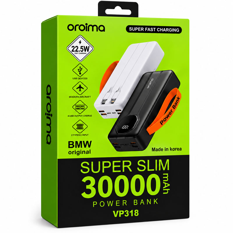 Повербанк Aroimac VP318 30000 mAh з швидкою зарядкою 22.5W — фото 6