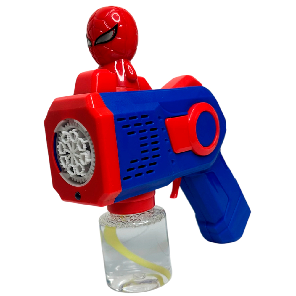 Пістолет для мильних бульбашок Bubble Gun з фігуркою супергероя — фото 2