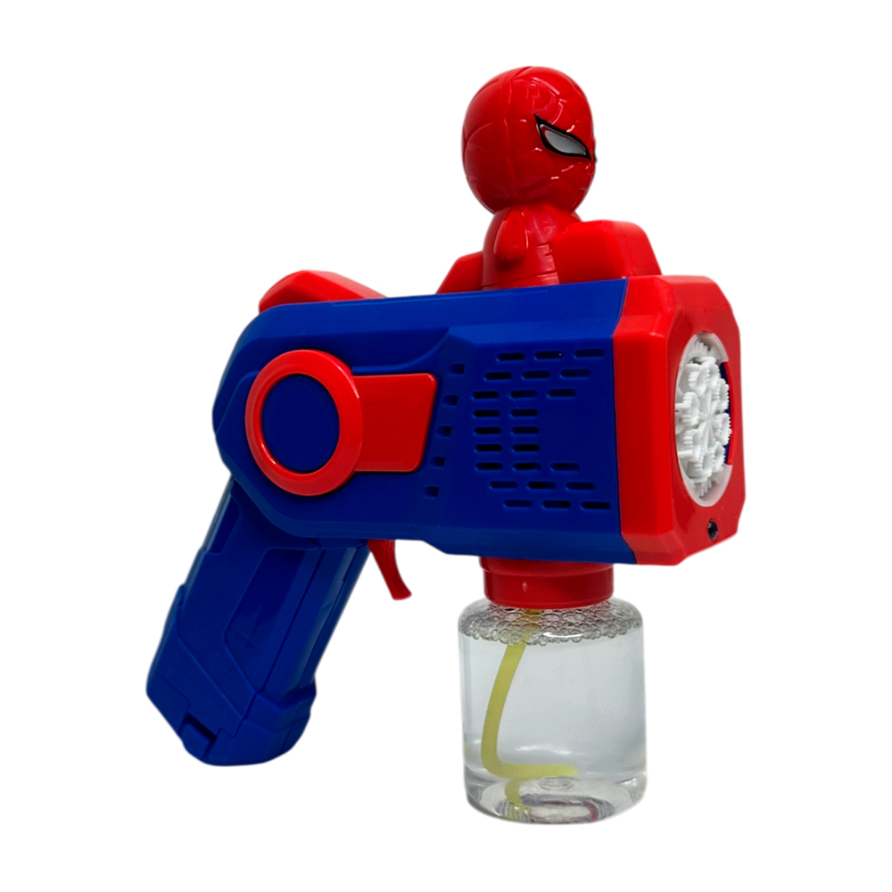 Пістолет для мильних бульбашок Bubble Gun з фігуркою супергероя — фото 3
