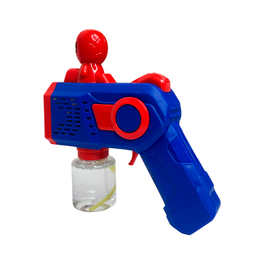 Пістолет для мильних бульбашок Bubble Gun з фігуркою супергероя — фото 4